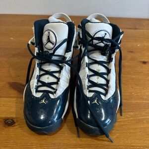 Jordan Kids Sneakers in White and Dark Green